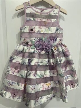 Floral Party Dress Purple Size 3T